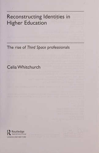 Reconstructing identities in higher education