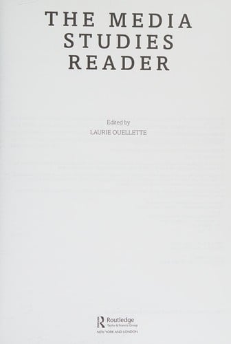 The media studies reader