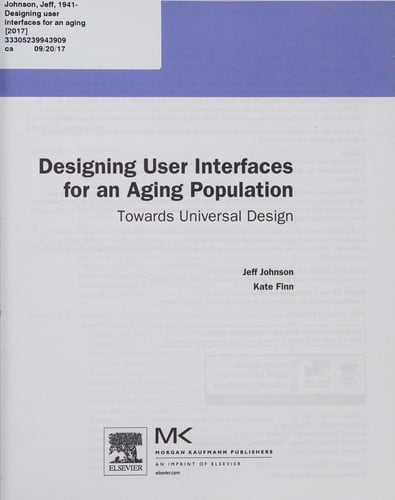 Designing user interfaces for an aging population