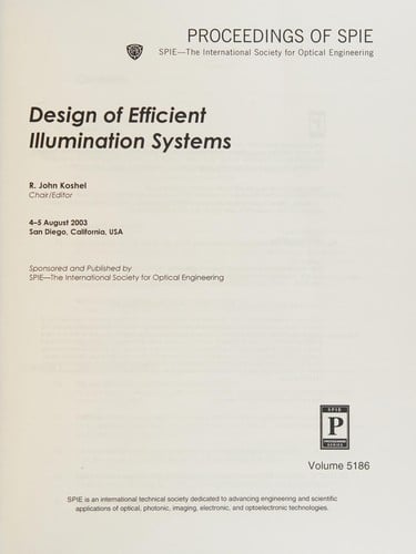 Design of efficient illumination systems