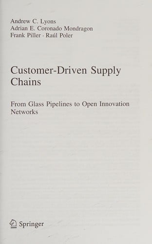 Customer-driven supply chains