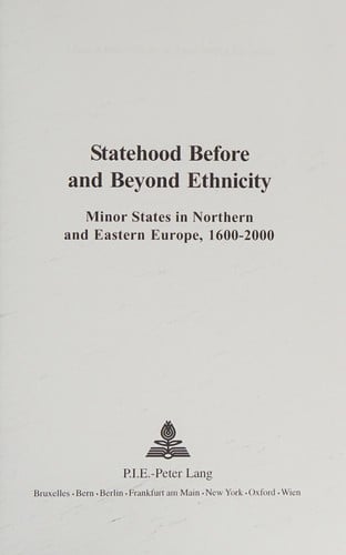 Statehood before and beyond ethnicity