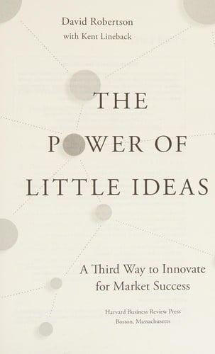 The power of little ideas