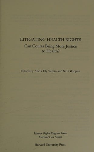 Litigating health rights