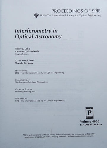 Interferometry in optical astronomy
