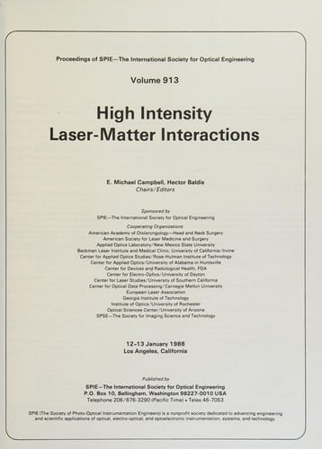 High intensity laser-matter interactions