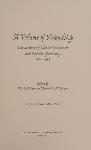 A volume of friendship