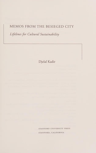 Memos from the besieged city