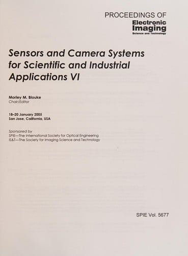 Sensors and camera systems for scientific and  industrial applications VI