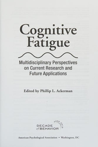 Cognitive fatigue