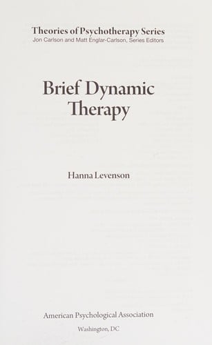 Brief dynamic therapy