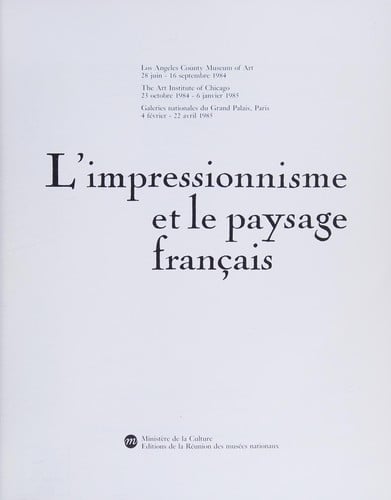 L'impressionnisme et le paysage français