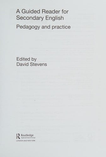 A guided reader for secondary English