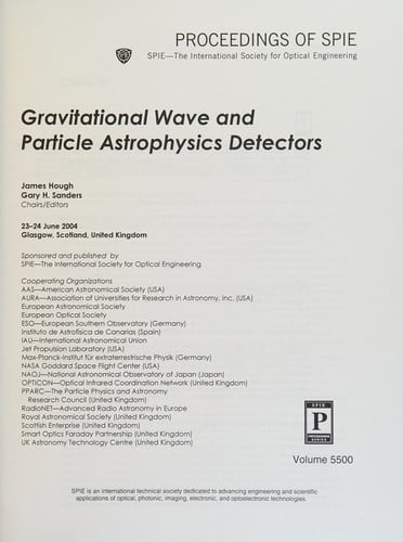 Gravitational wave and particle astrophysics detectors