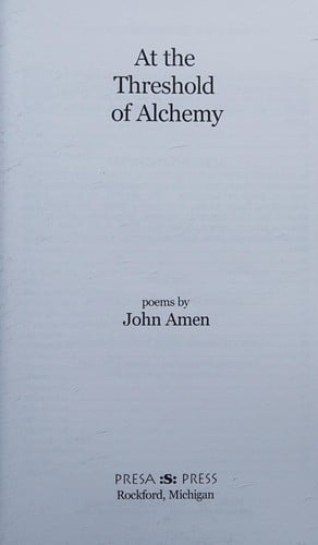 At the threshold of Alchemy