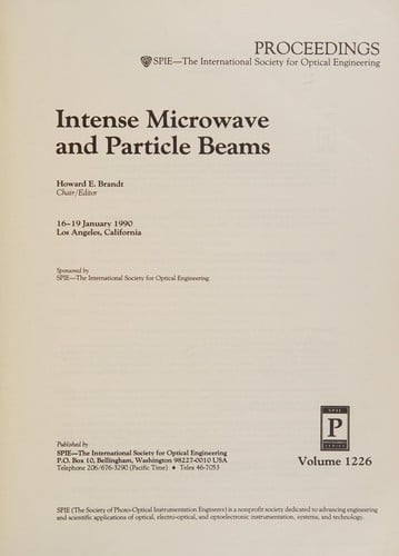 Intense microwave and particle beams
