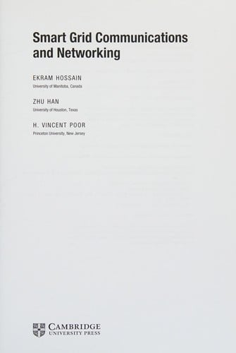 Smart grid communications and networking