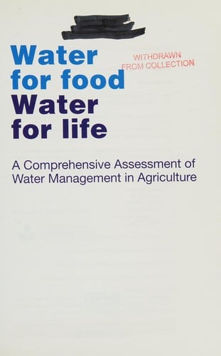 Water for food, water for life