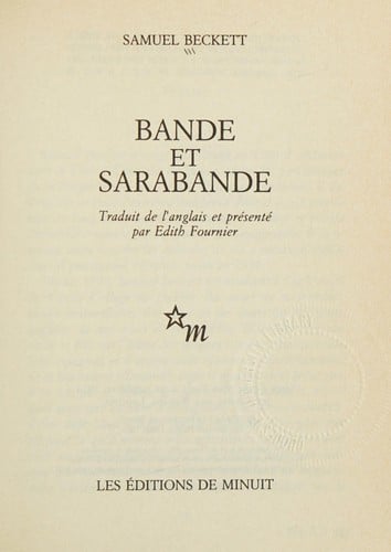 Bande et sarabande