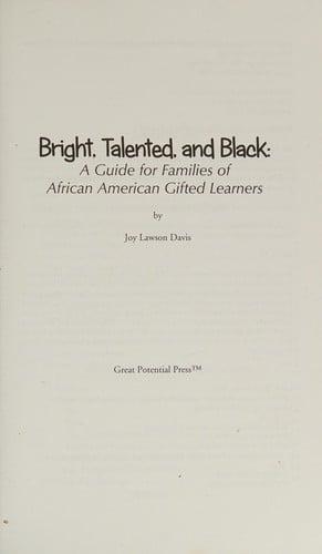 Bright, talented, and black