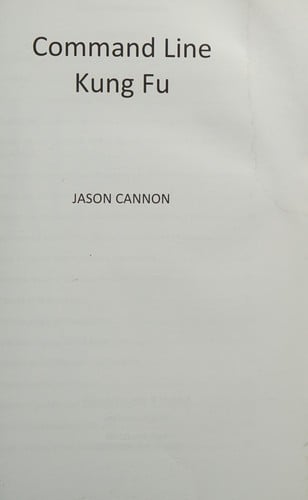 Command line kung fu