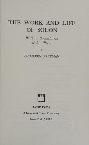 Work and Life of Solon