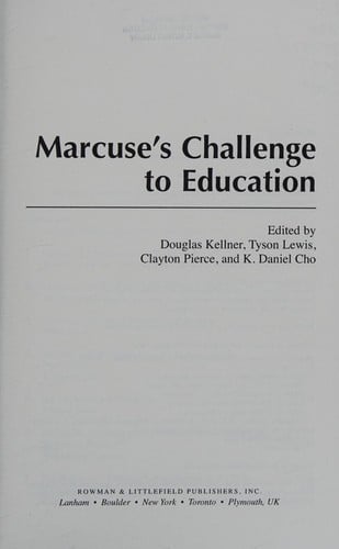 Marcuse's challenge to education