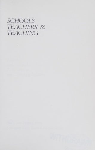 Schools, teachers & teaching