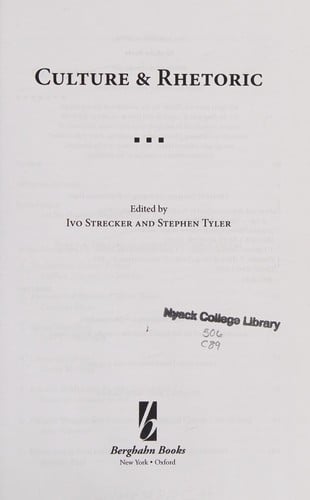 Culture and rhetoric