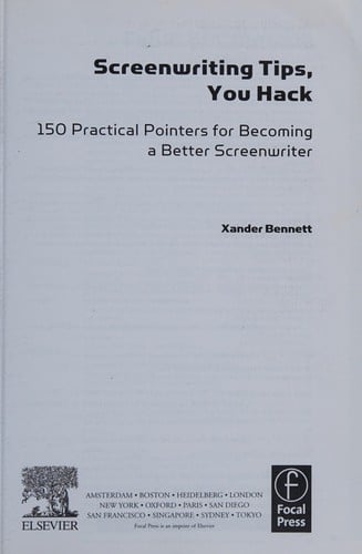 Screenwriting tips, you hack