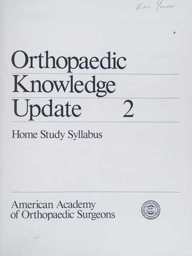 Orthopaedic knowledge update 2