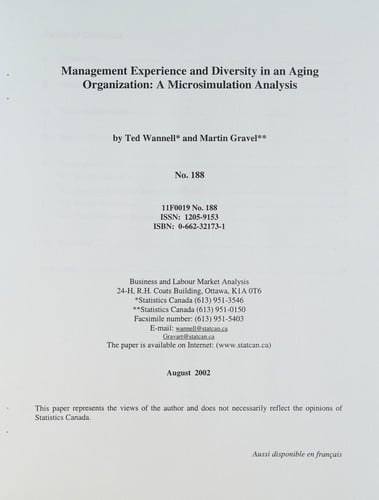 Management experience and diversity in an aging organization