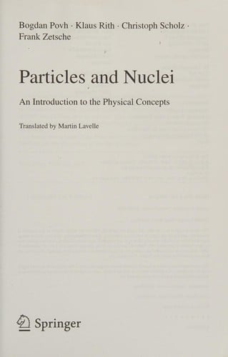 Particles and nuclei