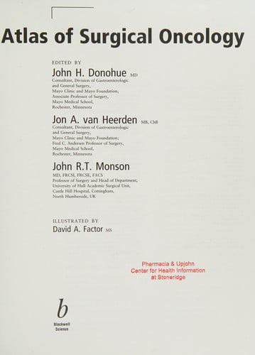 Atlas of surgical oncology