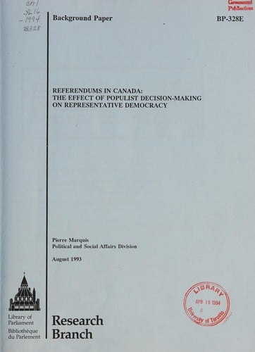 Referendums in Canada