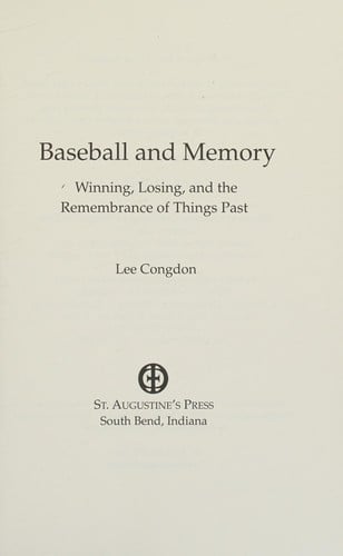 Baseball and memory