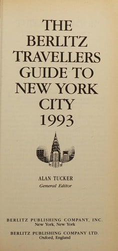 The Berlitz Travellers Guide to New York City