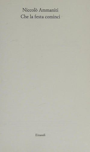 Che la festa cominci