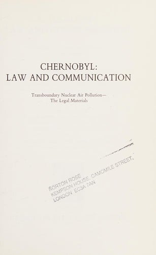 Chernobyl, law and communication