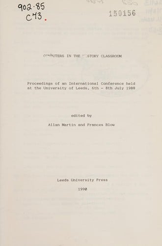 Computers in the history classroom