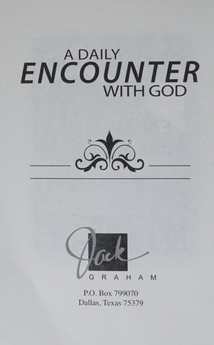 A daily encounter with God