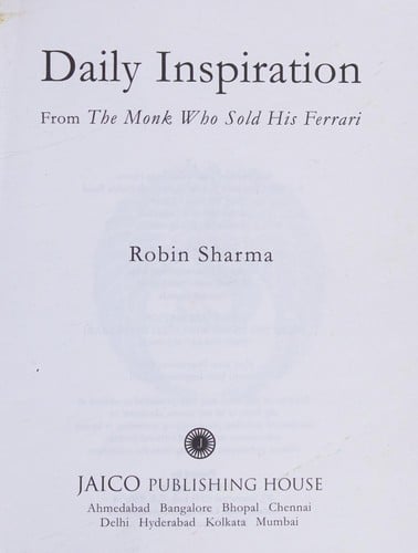 Daily Inspiration from the Monk Who Sold His Ferrari