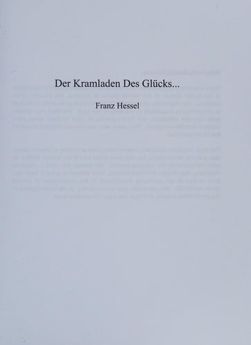 Der Kramladen des Glücks