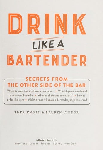 Drink like a bartender