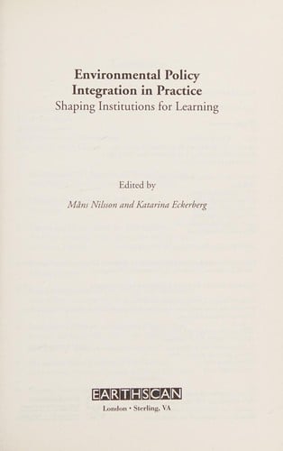 Environmental policy integration in practice