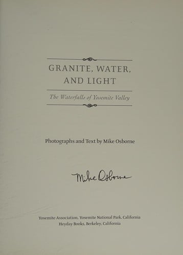 Granite, water, and light