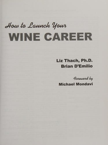 How to launch your wine career