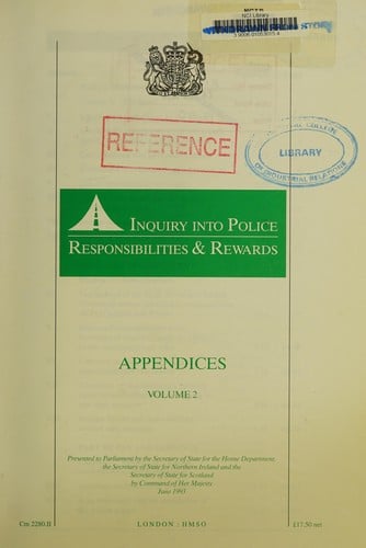 Inquiry into police responsibilities and rewards