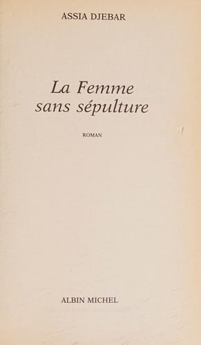 La femme sans sépulture