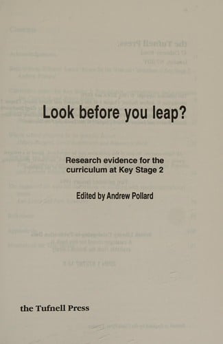 Look Before You Leap?